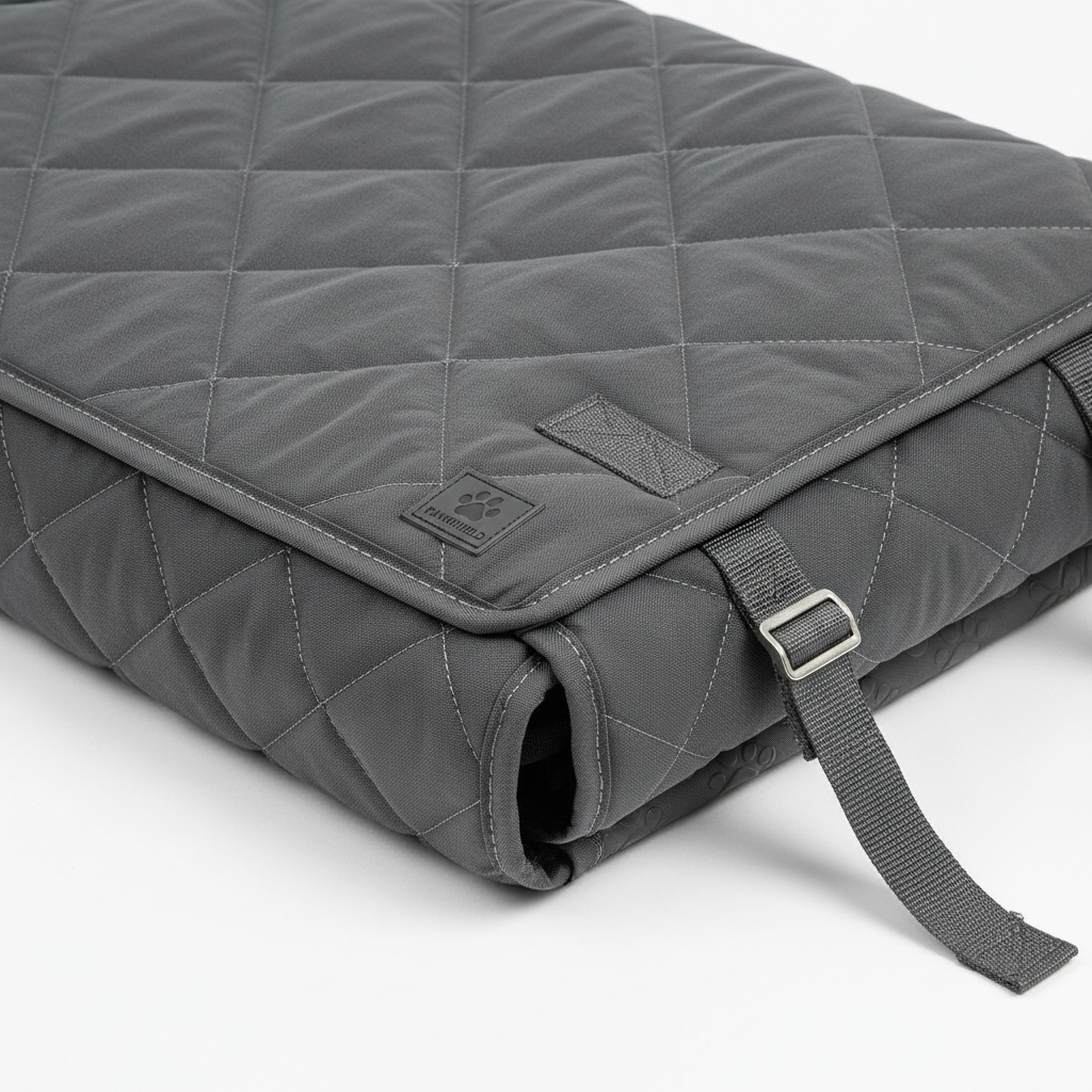 Car seat cover close-up details